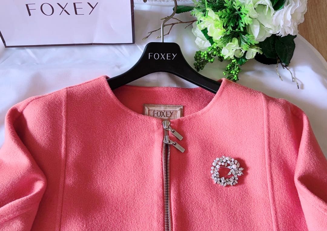 FOXEY Lady カシミヤベルト付きポンチョF SIZE 新品同様　rene