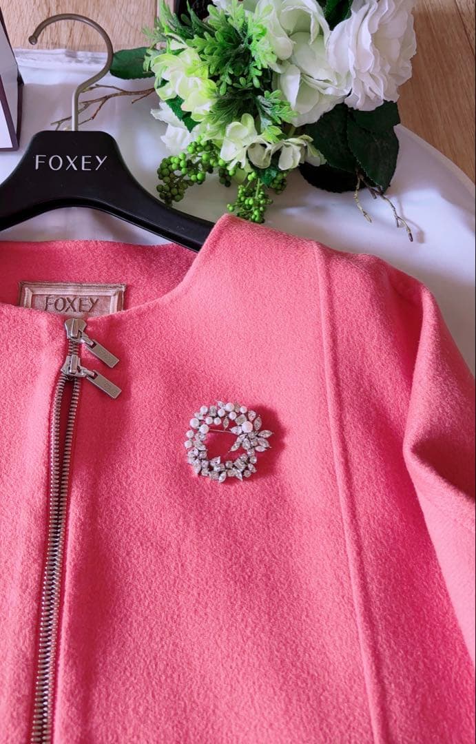 FOXEY Lady カシミヤベルト付きポンチョF SIZE 新品同様　rene