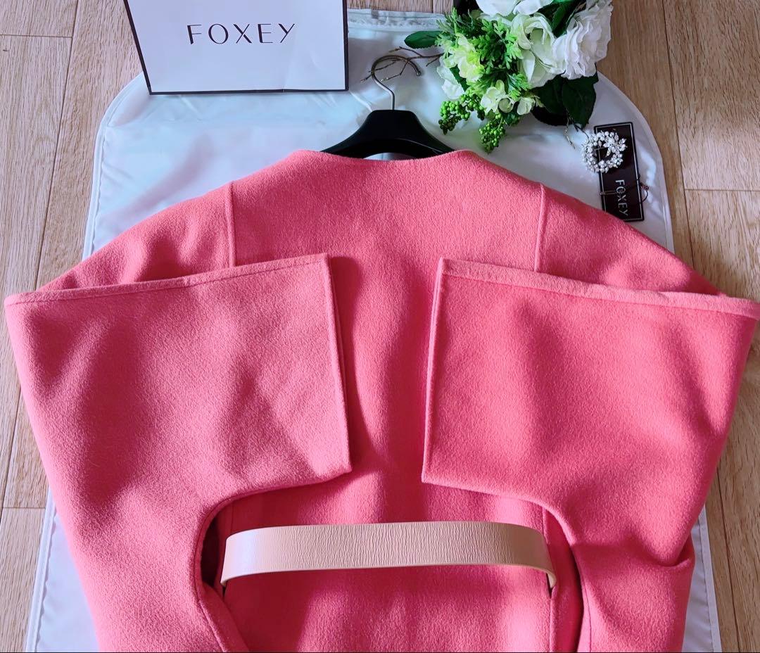 FOXEY Lady カシミヤベルト付きポンチョF SIZE 新品同様　rene