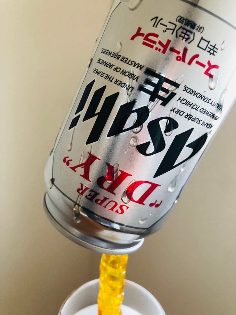 rose 持ち上げビール　アサヒスーパードライ　麒麟一番搾り