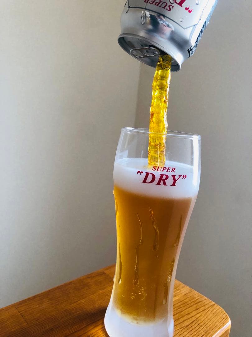 rose 持ち上げビール　アサヒスーパードライ　麒麟一番搾り