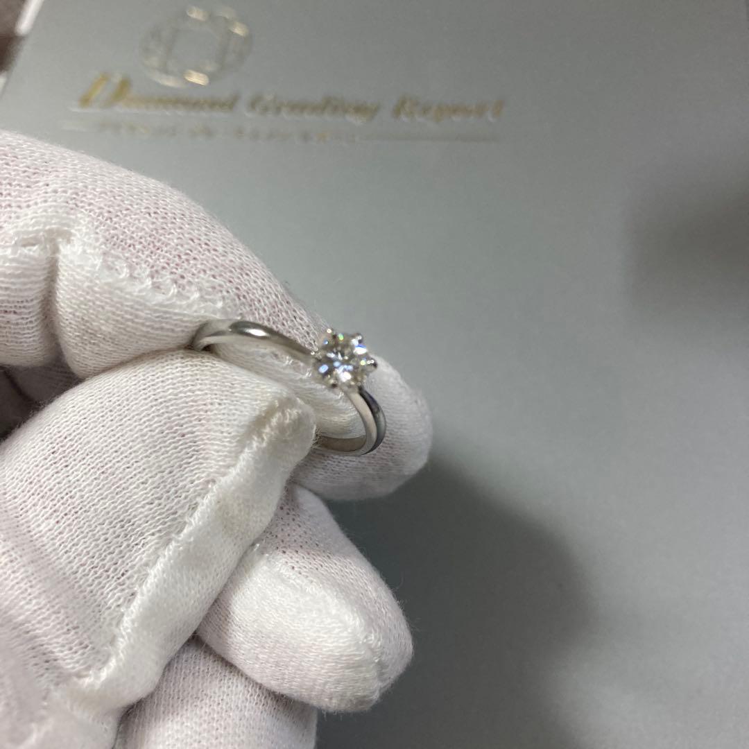 H*♪様 最高級Dカラー！中央宝石研究所鑑定書付 0.37ct Pt900 ダイ