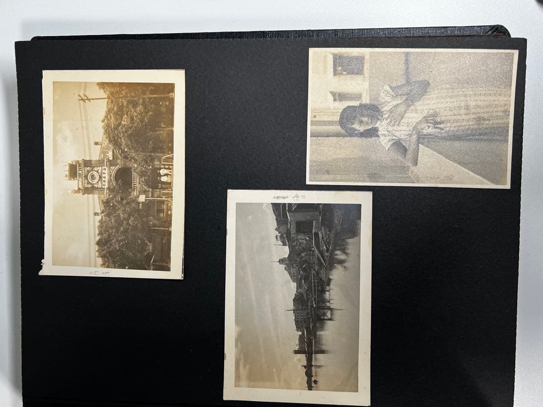 戦前【海軍古写真帖】生写真約100枚、中国広東、黄浦、厦門