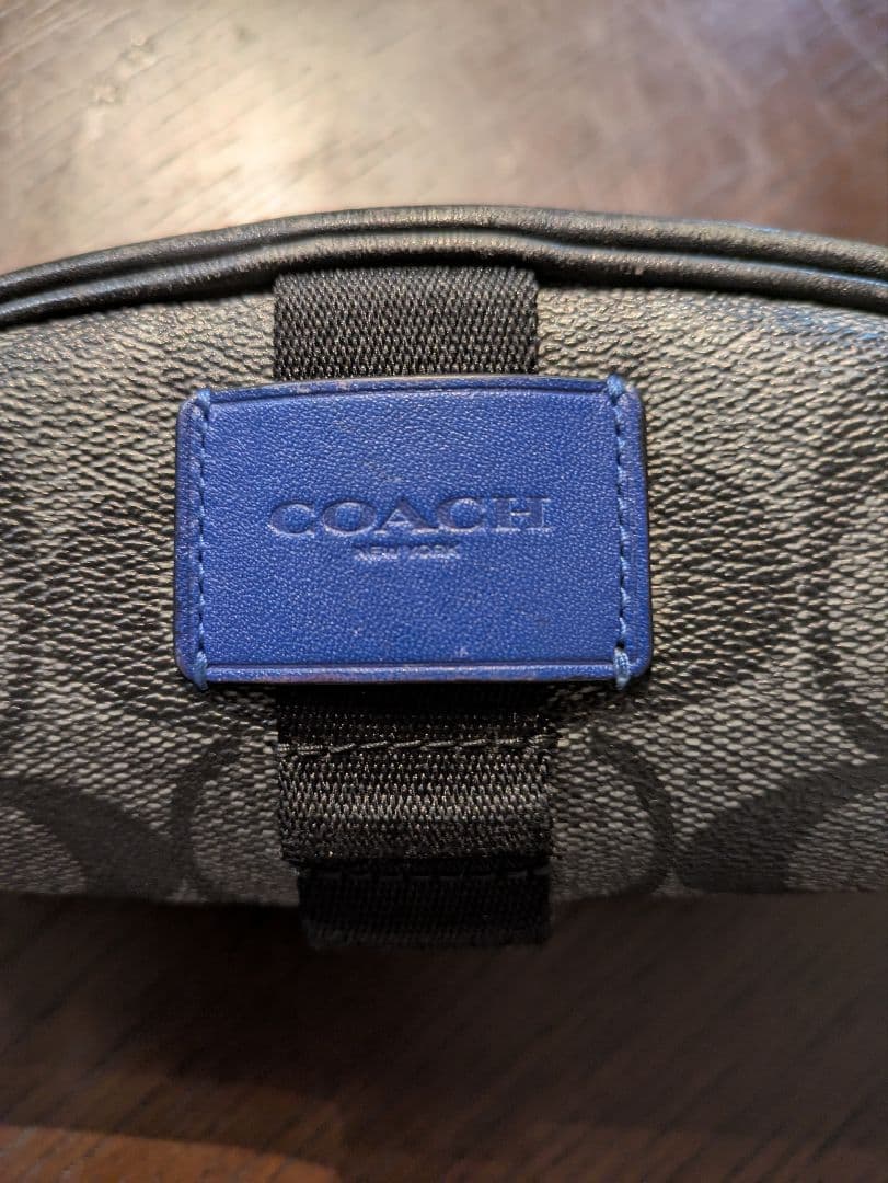COACH ゴルフボールポーチ グレー/ブルー