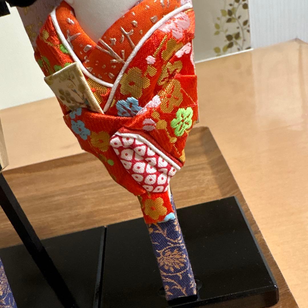 迎春 押絵ミニ羽子板 飾り台付き 5枚セット お正月 ハンドメイド