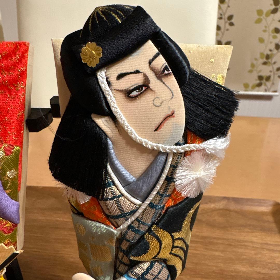 迎春 押絵ミニ羽子板 飾り台付き 5枚セット お正月 ハンドメイド