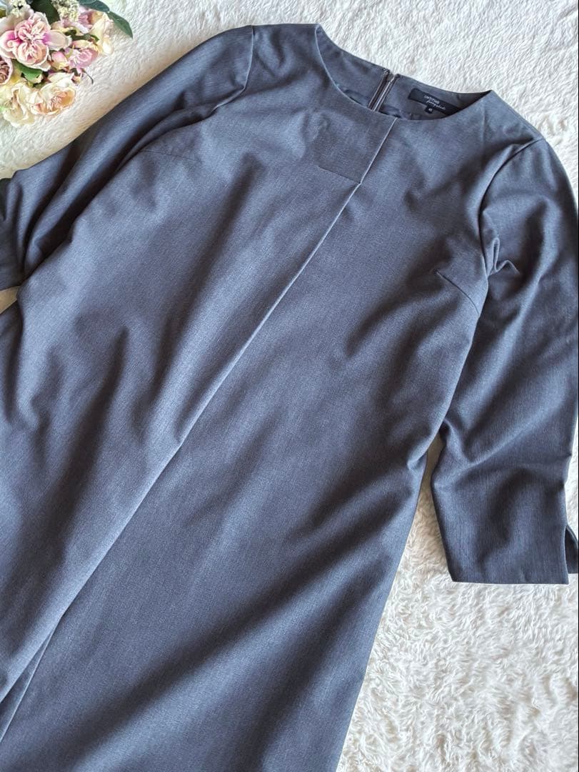 アンタイトル大きいサイズ　ゆったり春ワンピース 日本製size48 3L 極美品