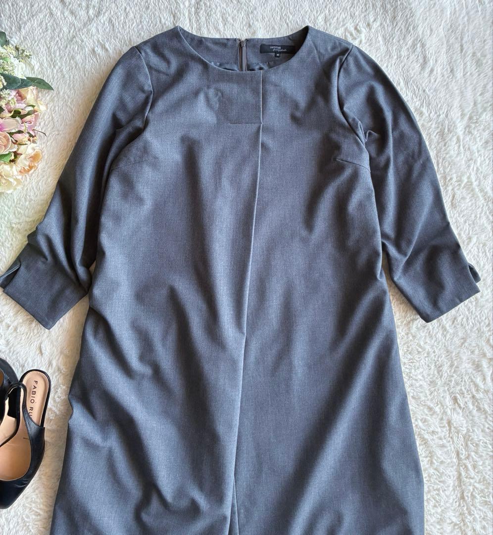 アンタイトル大きいサイズ　ゆったり春ワンピース 日本製size48 3L 極美品