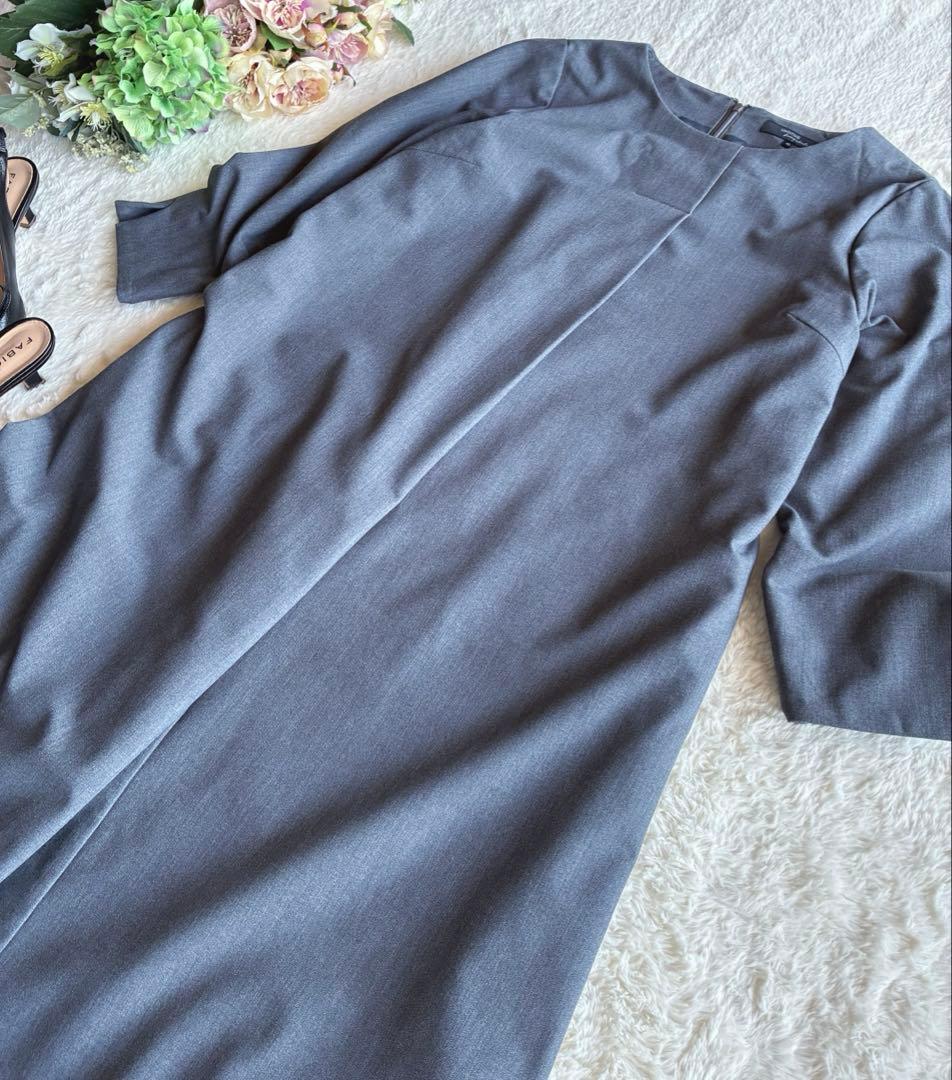 アンタイトル大きいサイズ　ゆったり春ワンピース 日本製size48 3L 極美品