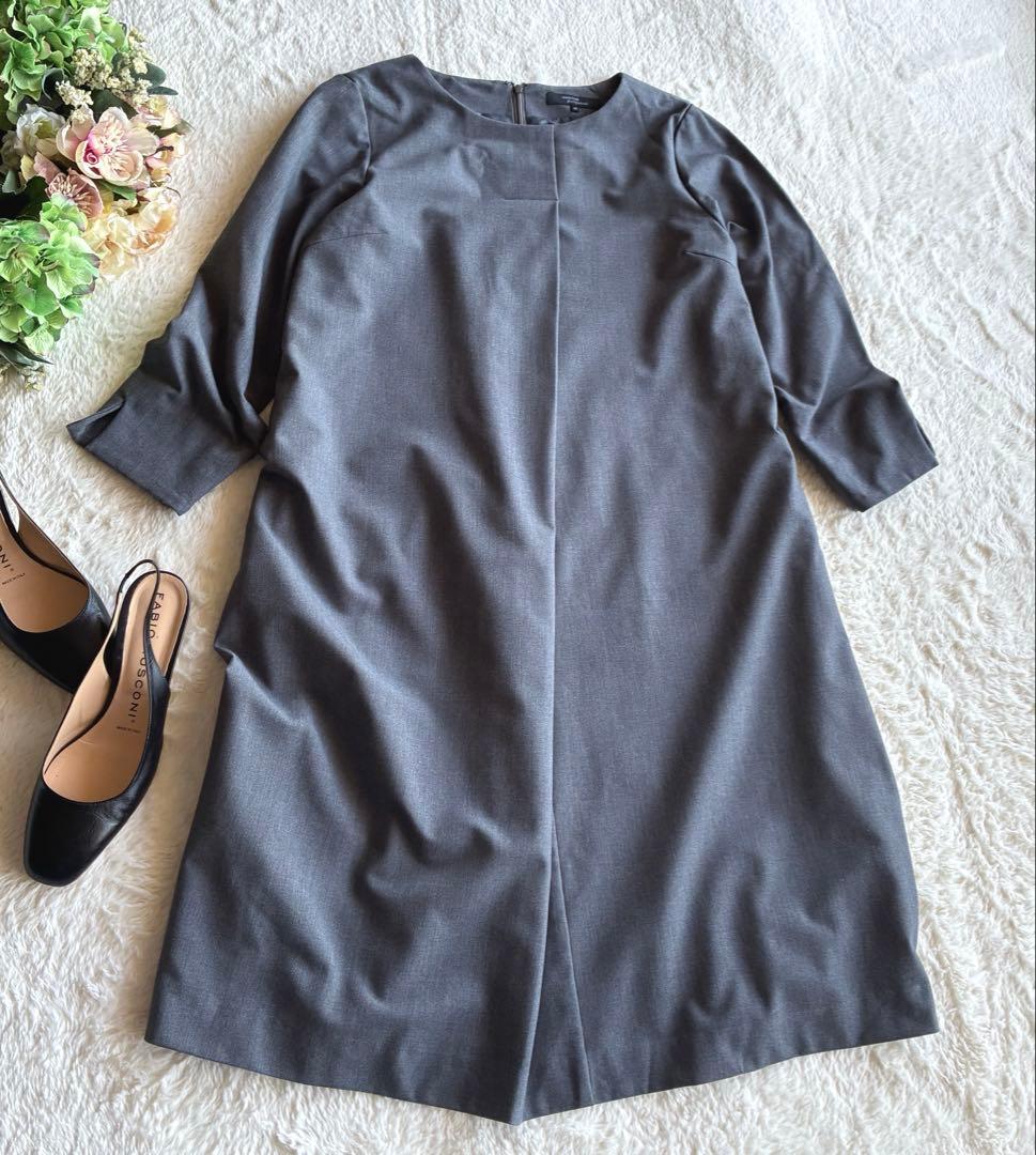 アンタイトル大きいサイズ　ゆったり春ワンピース 日本製size48 3L 極美品