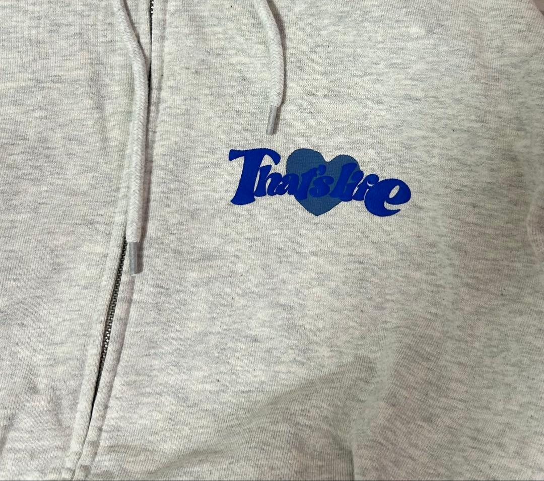 That's life グレー フード付きパーカー