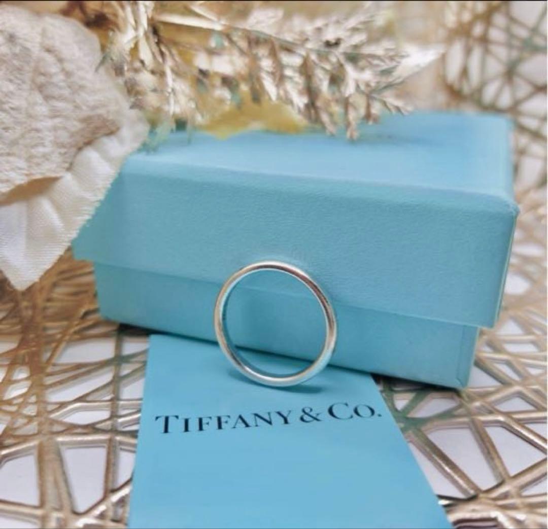 【希少】美品　Tiffany ティファニー スタッキング バンド ダイヤ　リング