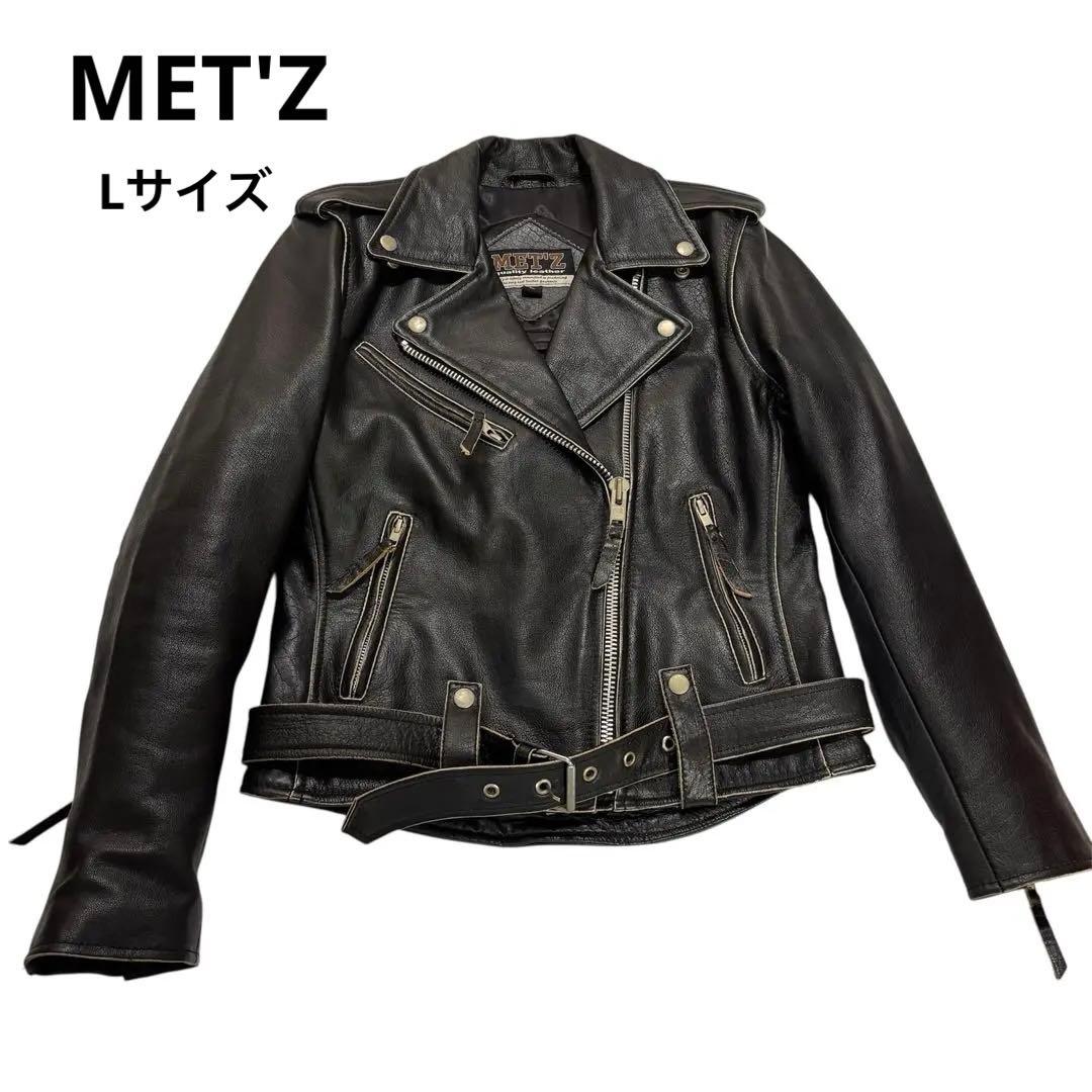 MET'Z メッツ ダブル ライダース レザージャケット　バイカー　ライダー