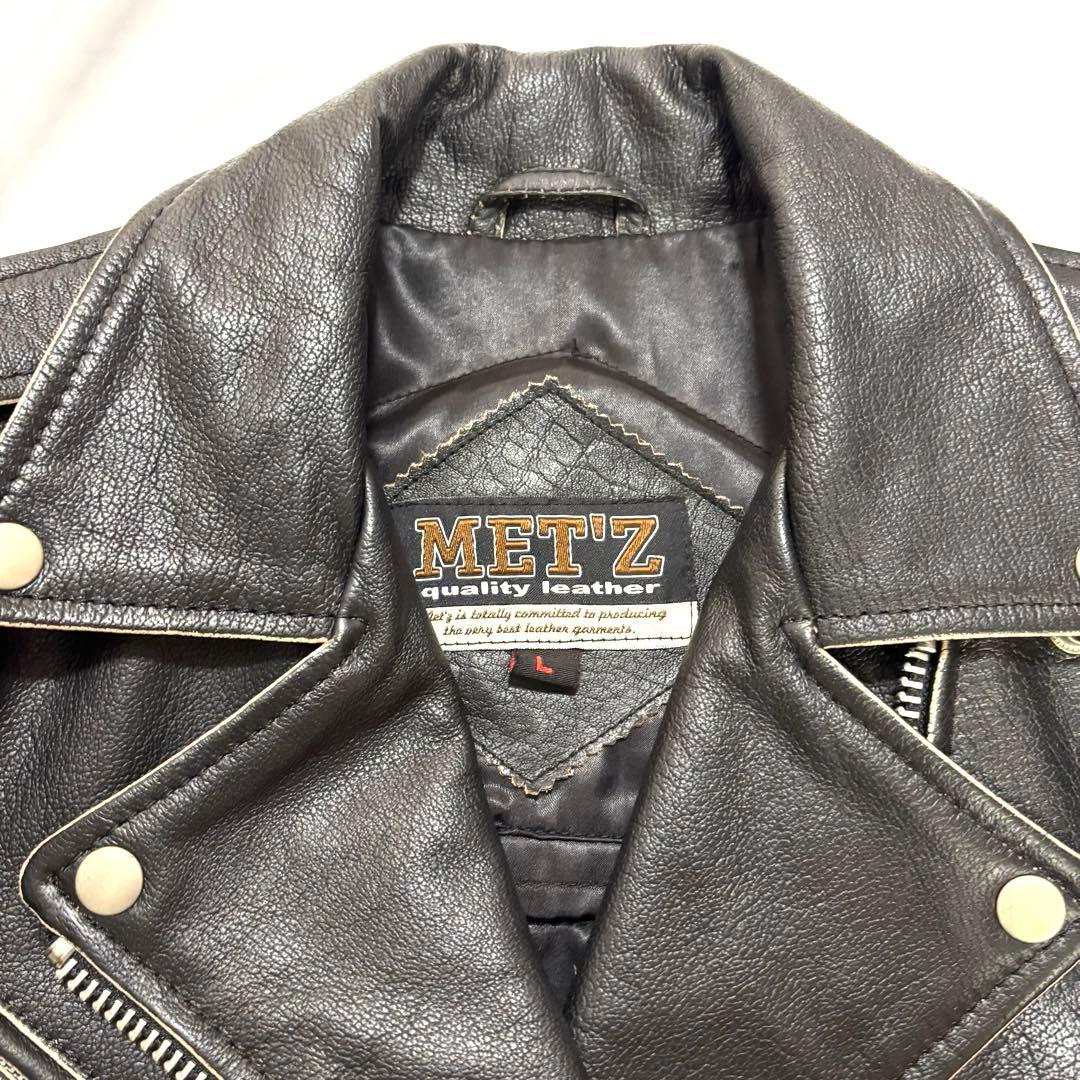 MET'Z メッツ ダブル ライダース レザージャケット　バイカー　ライダー