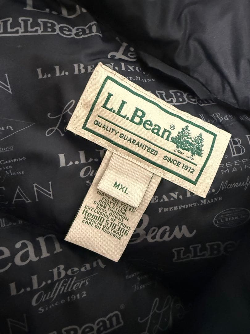 L.L.Bean OUT DOORSダウンベストBK表記（XL）