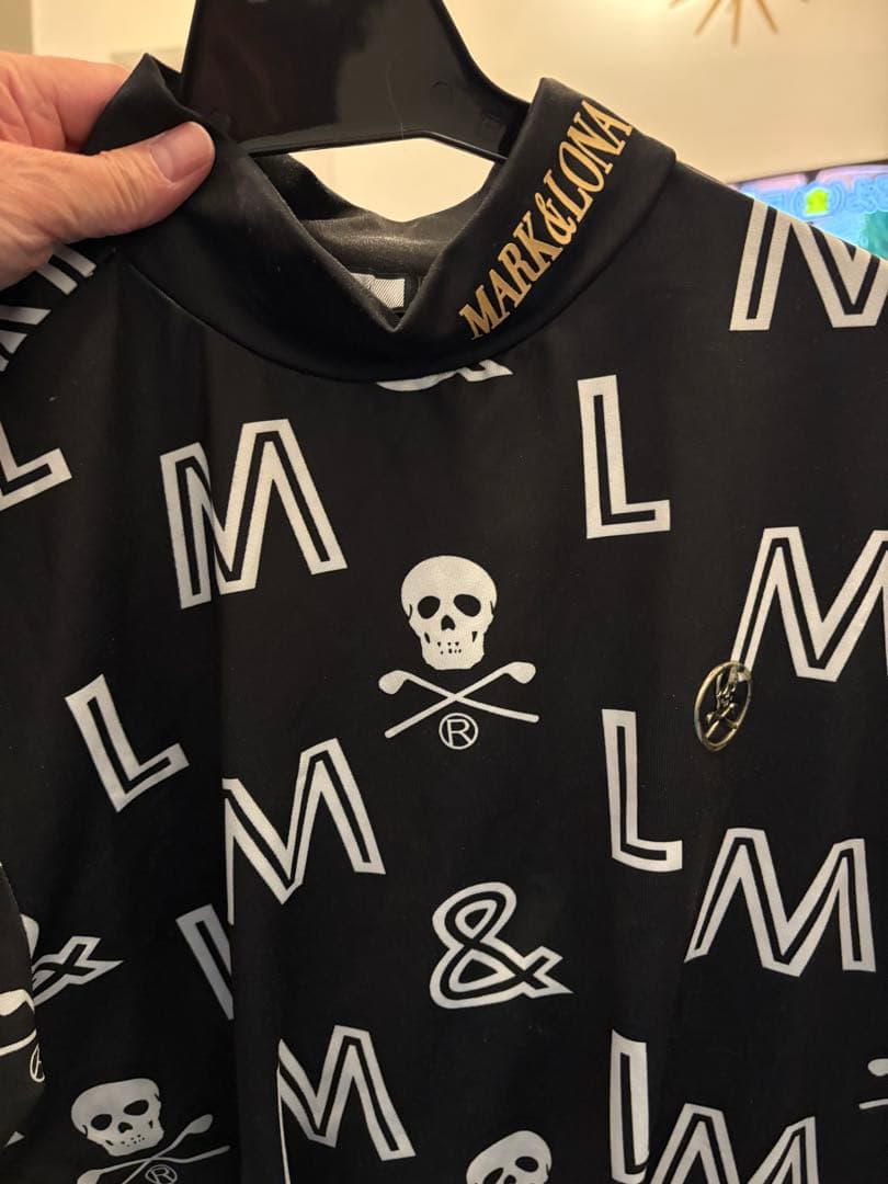 MARK & LONA ブラックレインウェア、モックシャツ、キャップ、3点セット