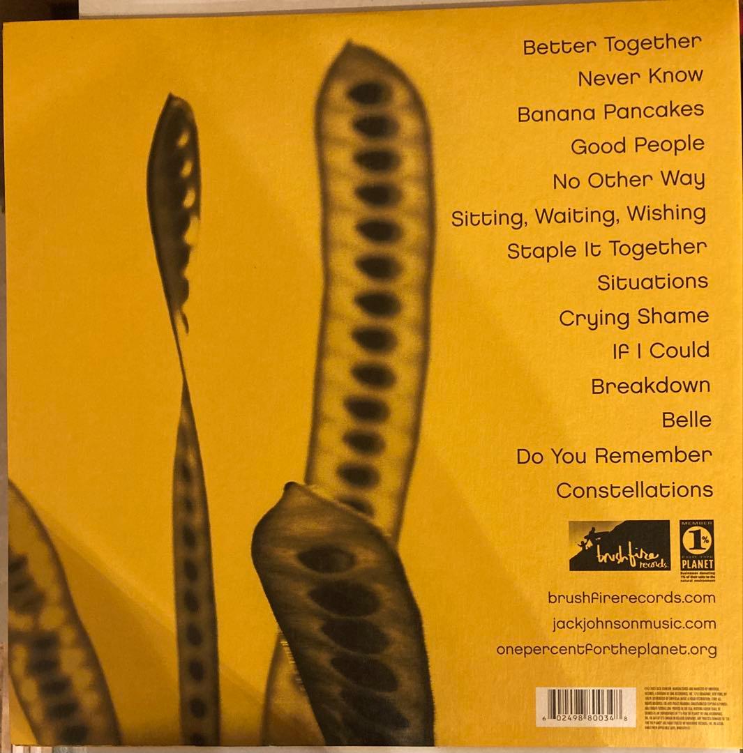 Jack Johnson In Between Dreams 初期プレス LP