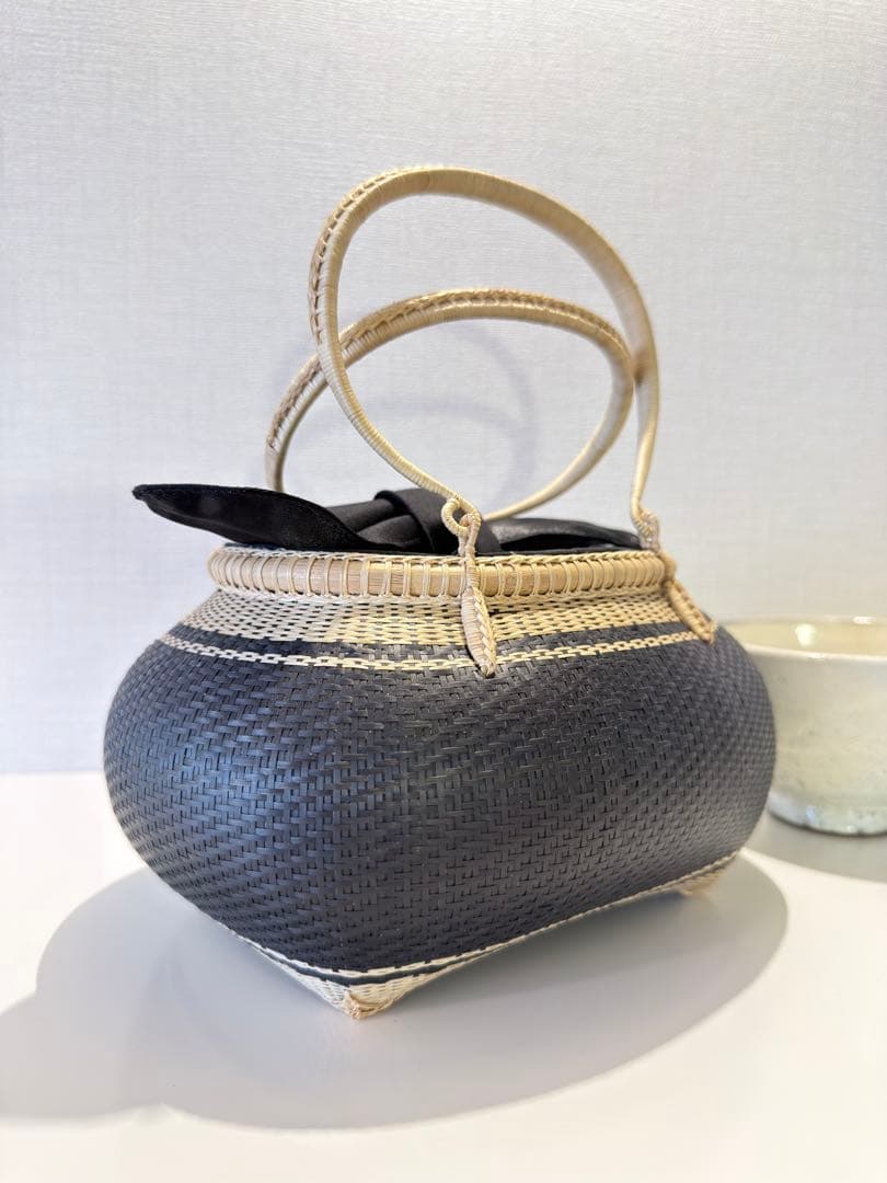 プラニー工房 茶道　着物　茶会　竹　籠バック　伝統工芸　タイ王国御用達
