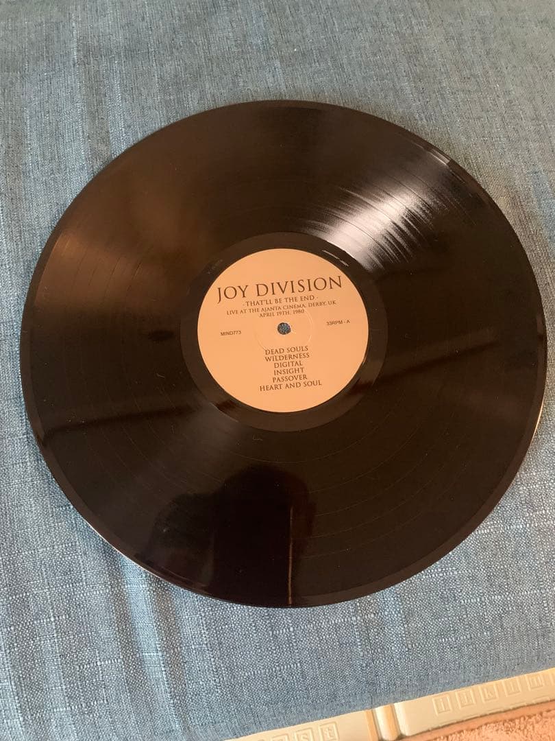 JOY DIVISION THAT'LL BE THE END レコード