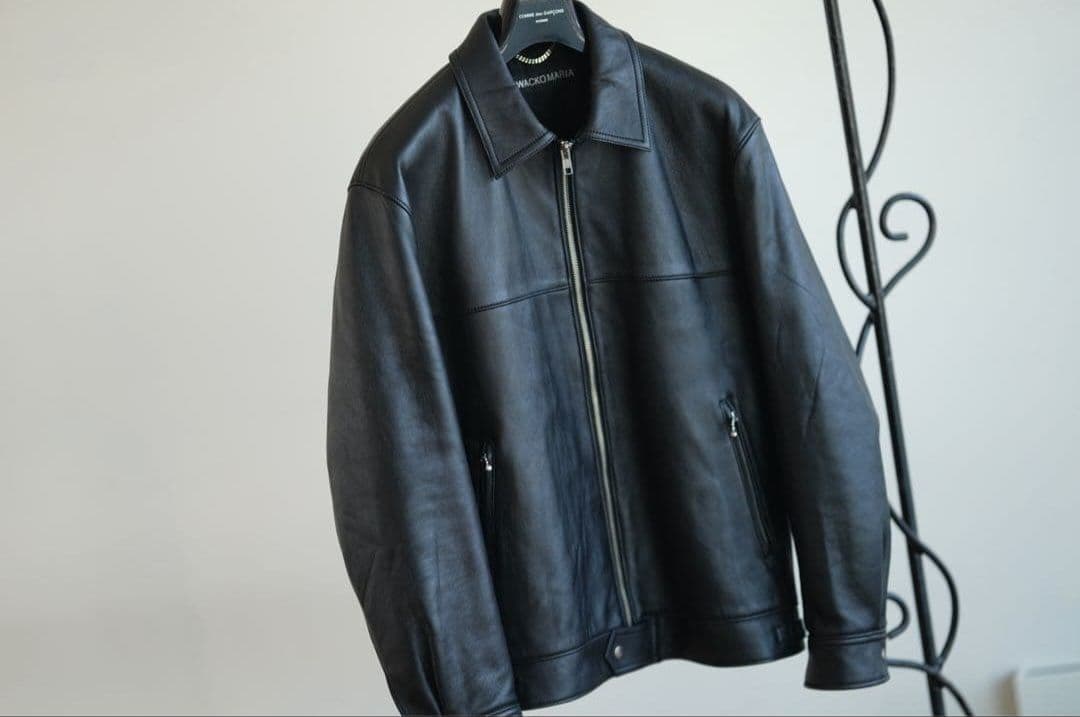24FW 美品 定価19万 wacko maria レザー ジャケット M