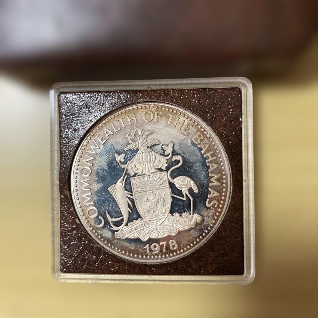バハマ 10ドル記念硬貨 1978年