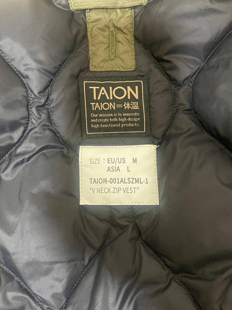 TAION ミリタリーWジップダウンベスト
