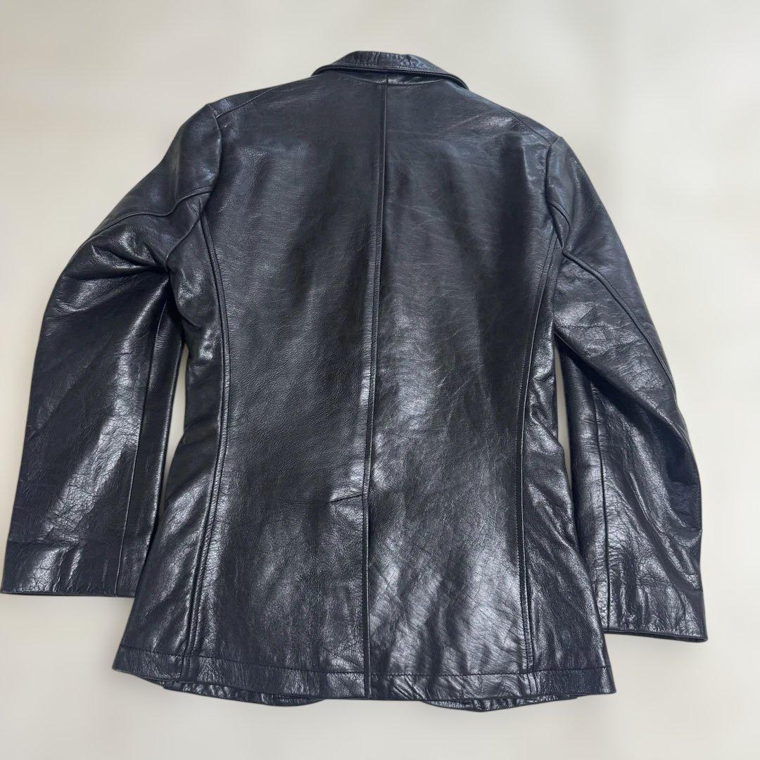 美品HORN WORKS 2B本革レザージャケット　メンズMサイズブラック