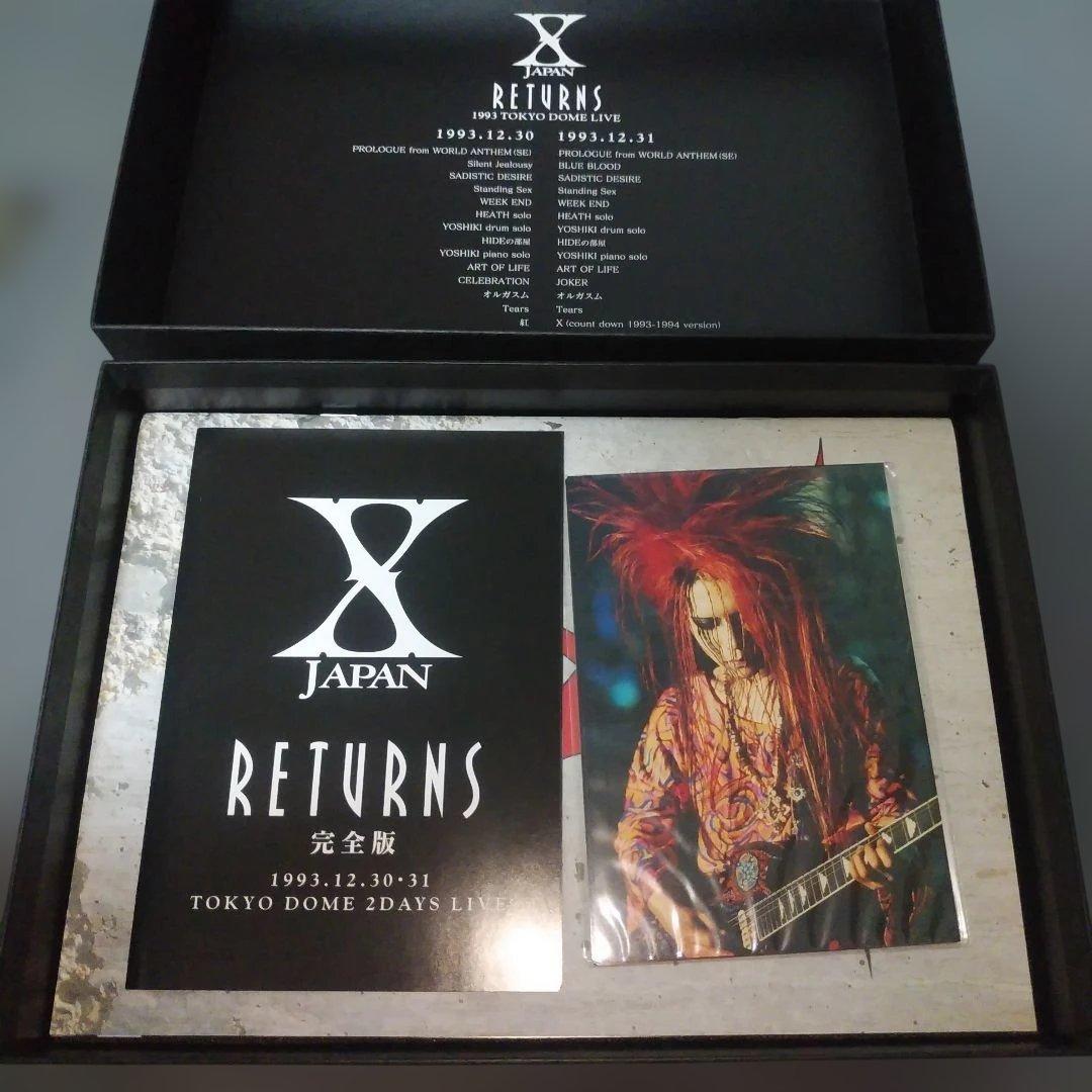 X JAPAN RETURNS 完全版 DVD　ポストカード付き