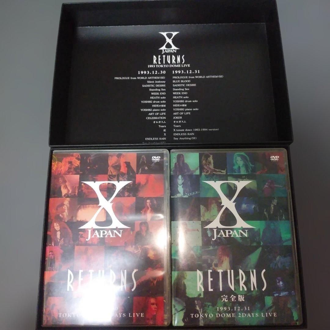 X JAPAN RETURNS 完全版 DVD　ポストカード付き