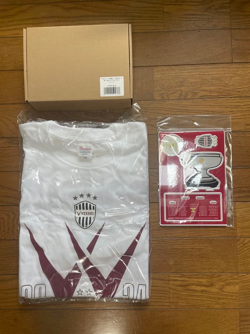 Vissel Kobe24Jリーグ優勝二冠記念 Tシャツ シャーレ 天皇杯カップ