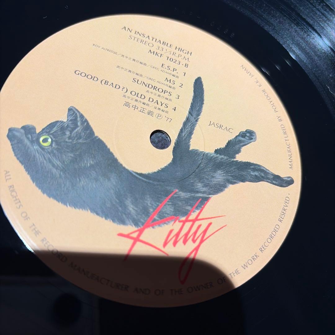 [レコード] 高中正義　an insatiable high LP