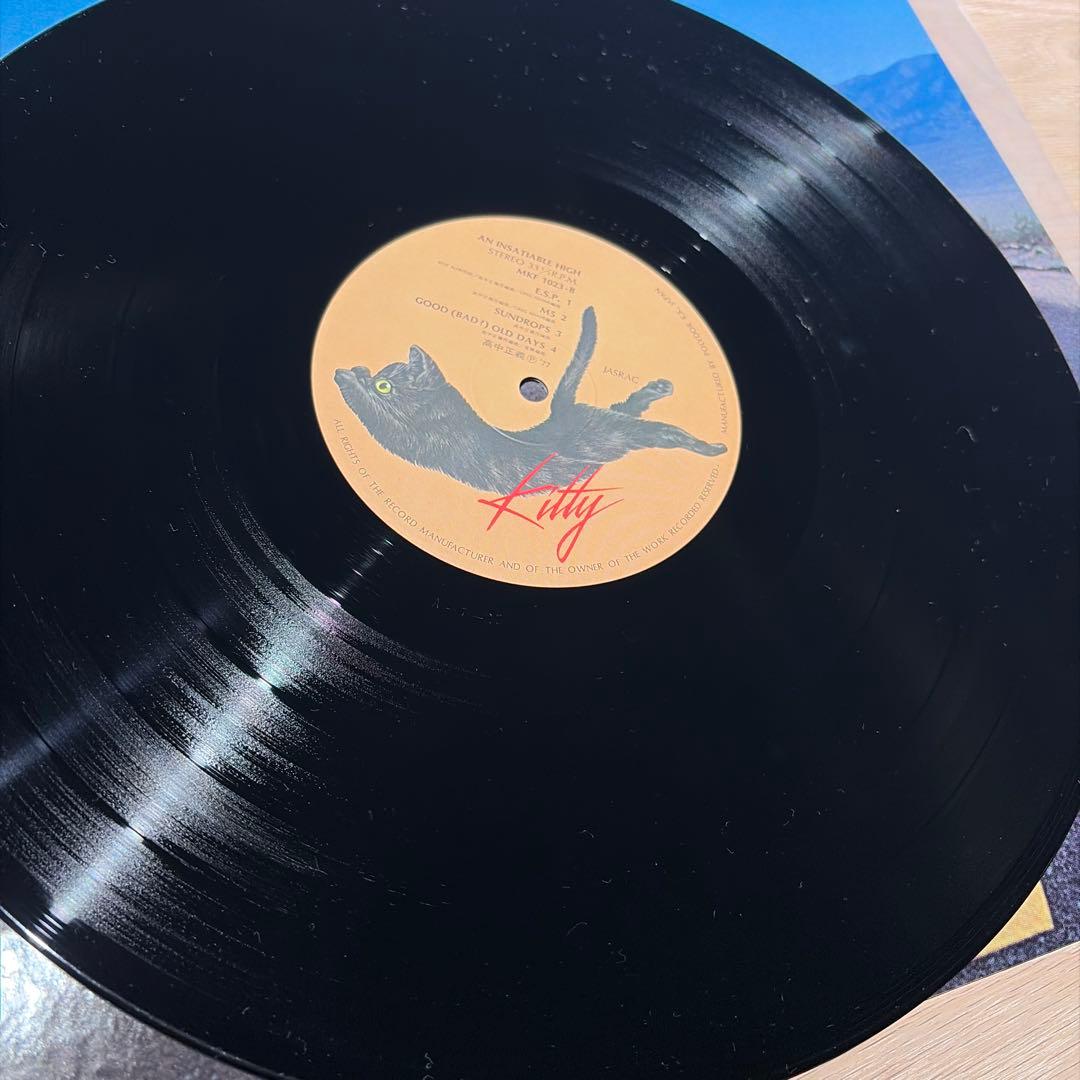 [レコード] 高中正義　an insatiable high LP