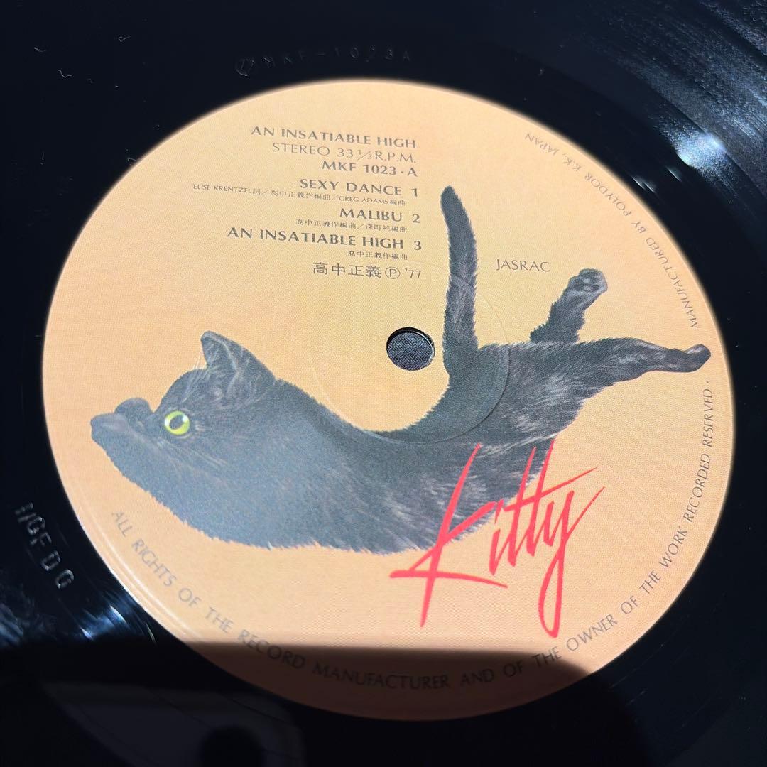 [レコード] 高中正義　an insatiable high LP