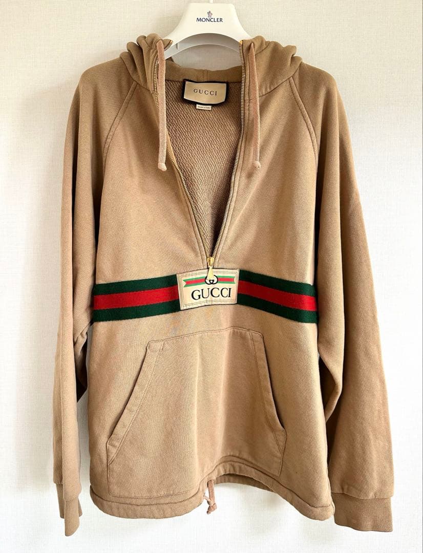 Xmas限定♪人気♪GUCCI パーカー XXS ウェブライン フーディ 正規品