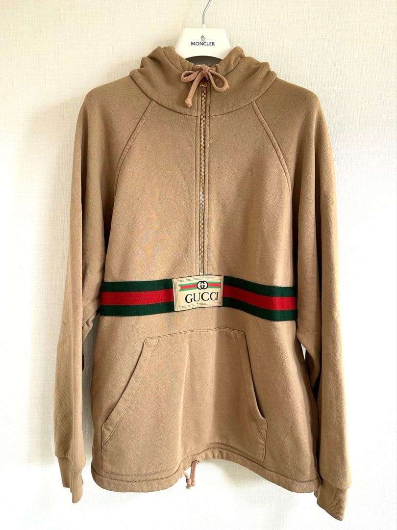 Xmas限定♪人気♪GUCCI パーカー XXS ウェブライン フーディ 正規品