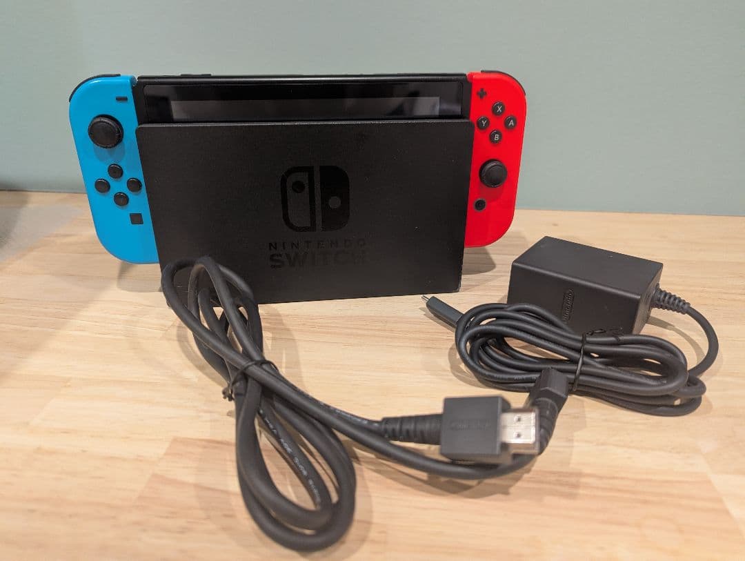 【動作良好】Nintendo Switch 本体 ネオンブルー/レッド 箱なし