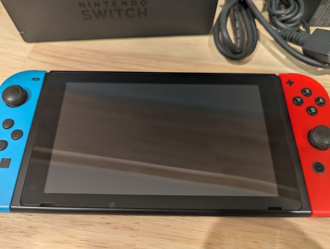 【動作良好】Nintendo Switch 本体 ネオンブルー/レッド 箱なし