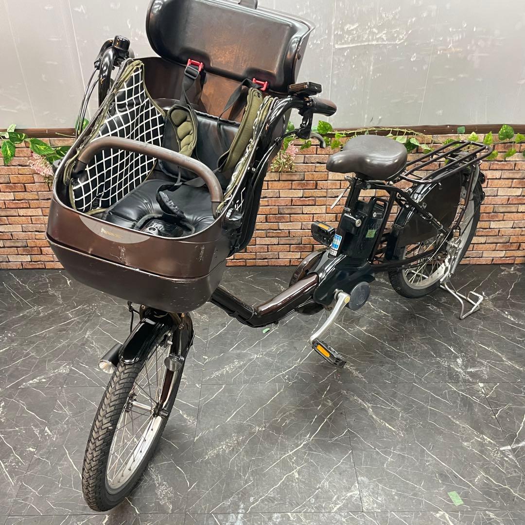 【78】子供乗せ電動自転車 Panasonic Gyutto ブラウン