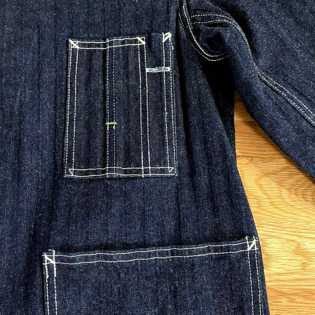 【WAREHOUSE】 Lot.2165 38 ヘリンボーン　カバーオール