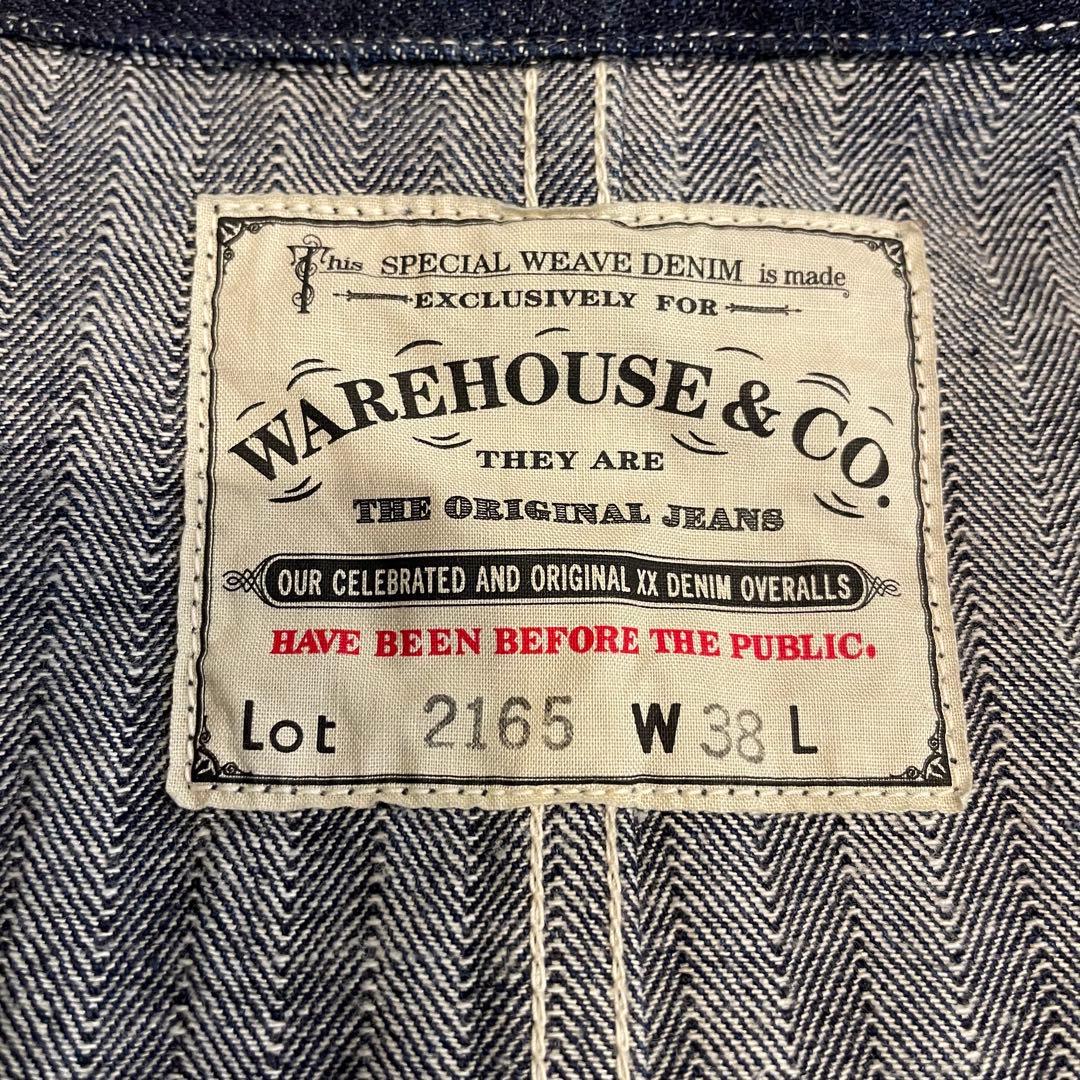 【WAREHOUSE】 Lot.2165 38 ヘリンボーン　カバーオール