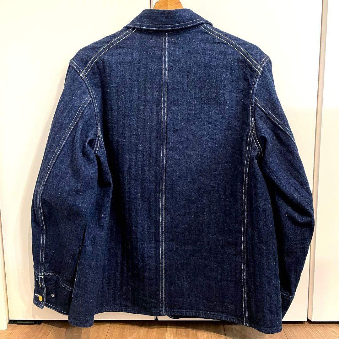 【WAREHOUSE】 Lot.2165 38 ヘリンボーン　カバーオール
