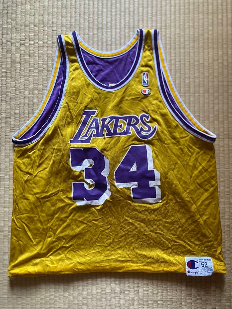 LAKERS シャキールオニール　リバーシブル　ジャージ 34 サイズ52