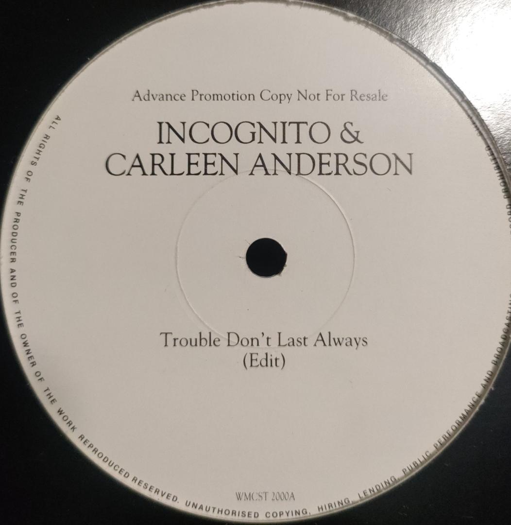 洋楽 PROMO ONLY INCOGNITO & CARLEEN ANDERSON