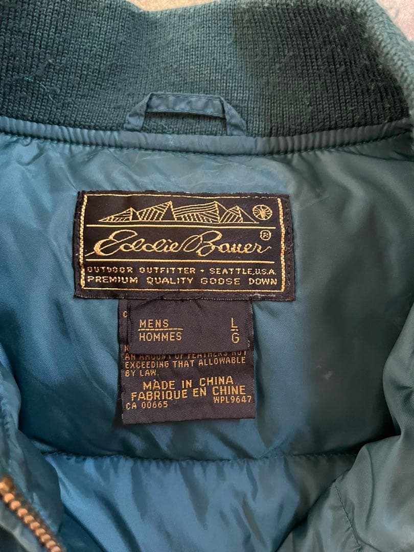 80s Eddie Bauer ダウンベスト 黒タグ