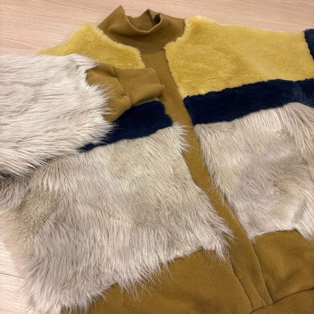 トップス Ameri VINTAGE/FUR COLOR BLOCK SWEAT
