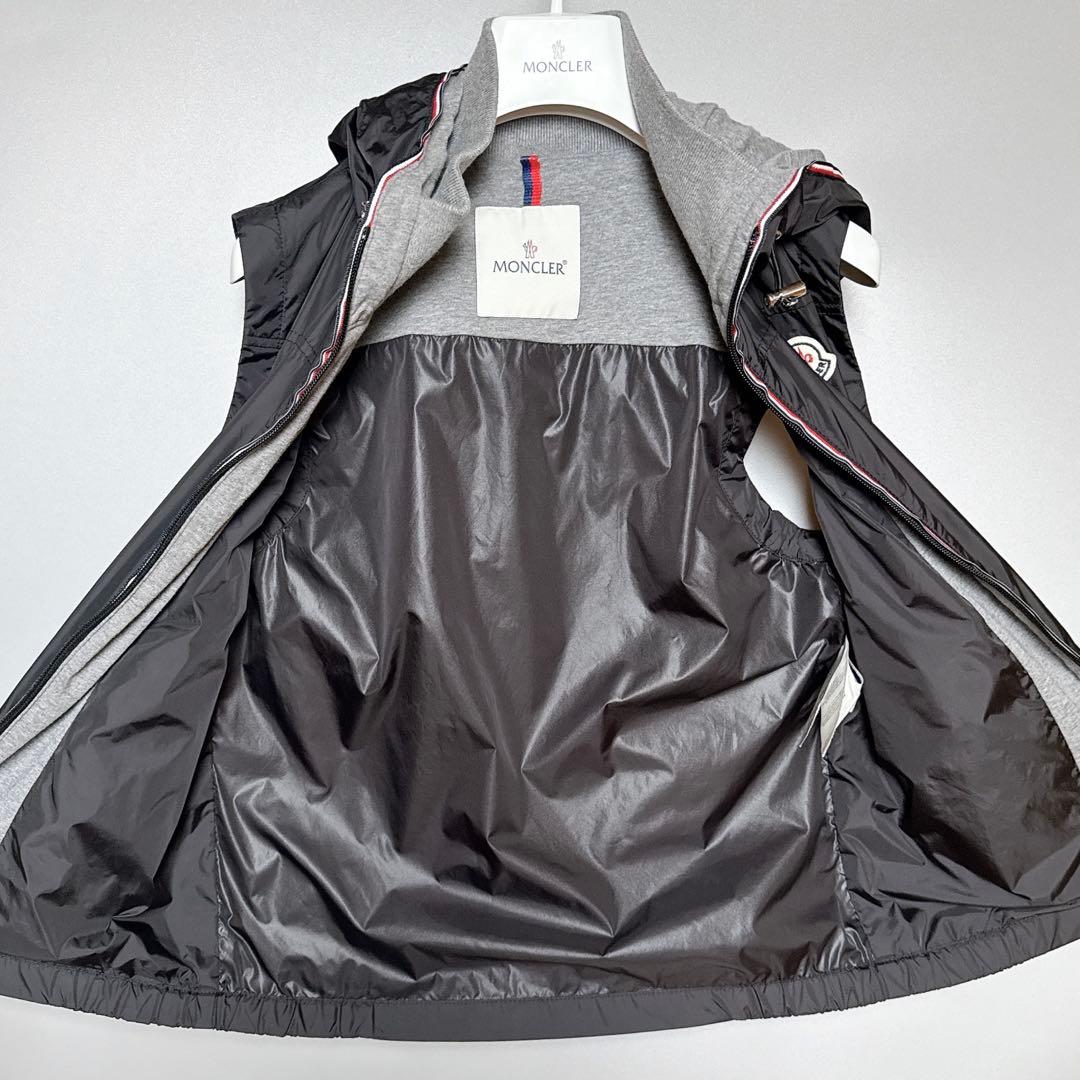 MONCLER / DENEB ナイロンベスト 0 ブラック レディース