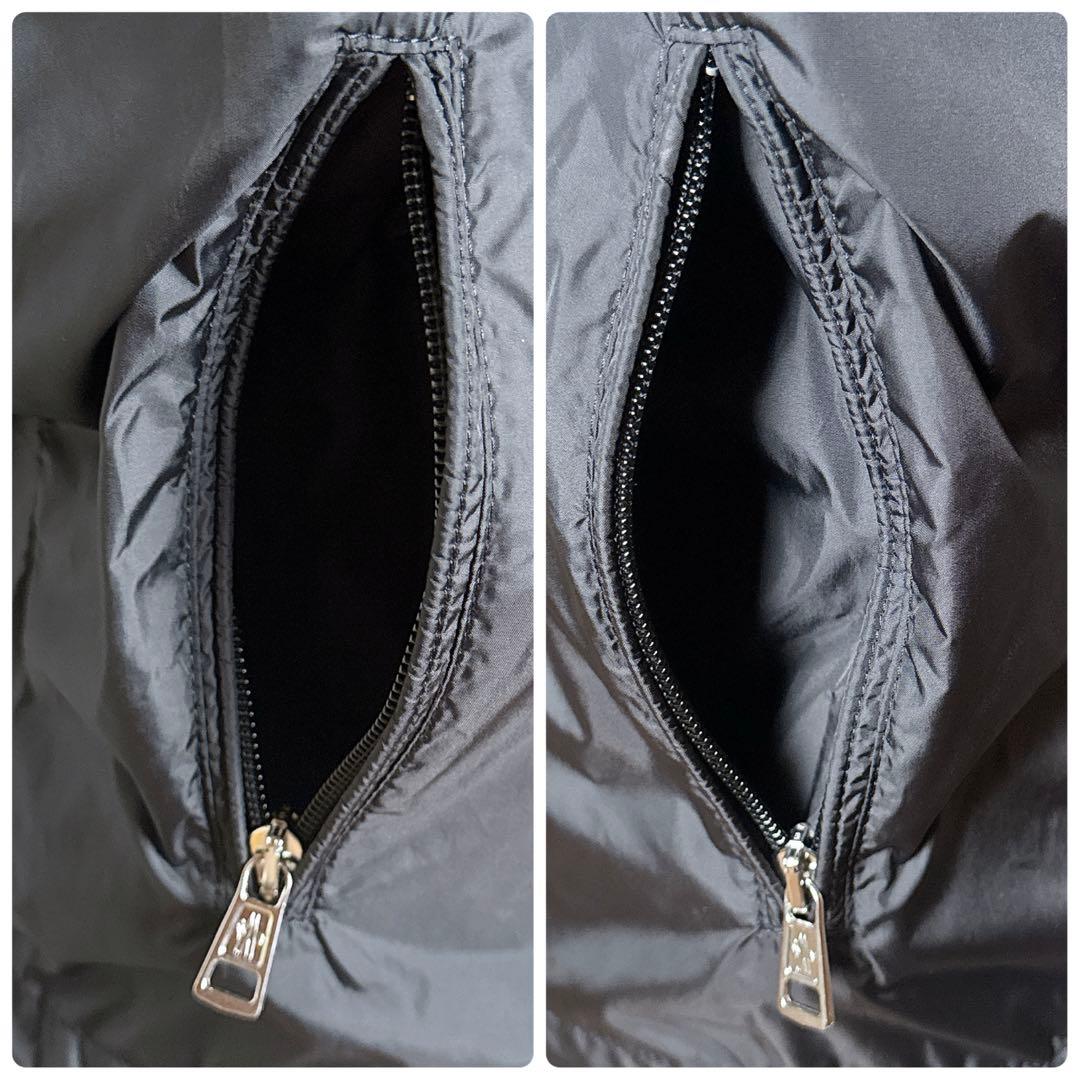 MONCLER / DENEB ナイロンベスト 0 ブラック レディース