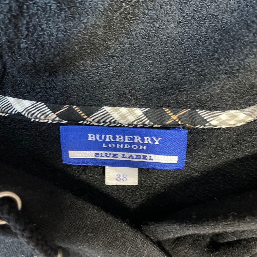 BURBERRY BLUE LABEL ブラックパーカー 38