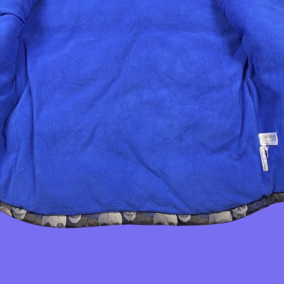 Old Navy スカル柄 中綿ベスト フリースライナー L ダウンベスト