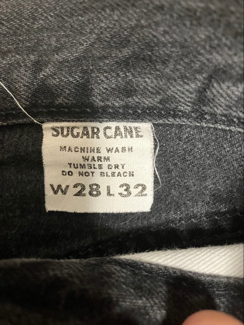 激安　SUGARCANE シュガーケーン SC41470 W28 ブラックデニム